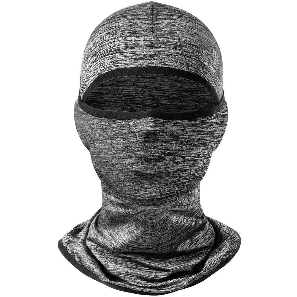 Maske bandana køling ansigt hoved tørklæder bandana sport masker hjelm cap beanie cykling sommer pakke uv sol hals hovedbeklædning: Grå 1