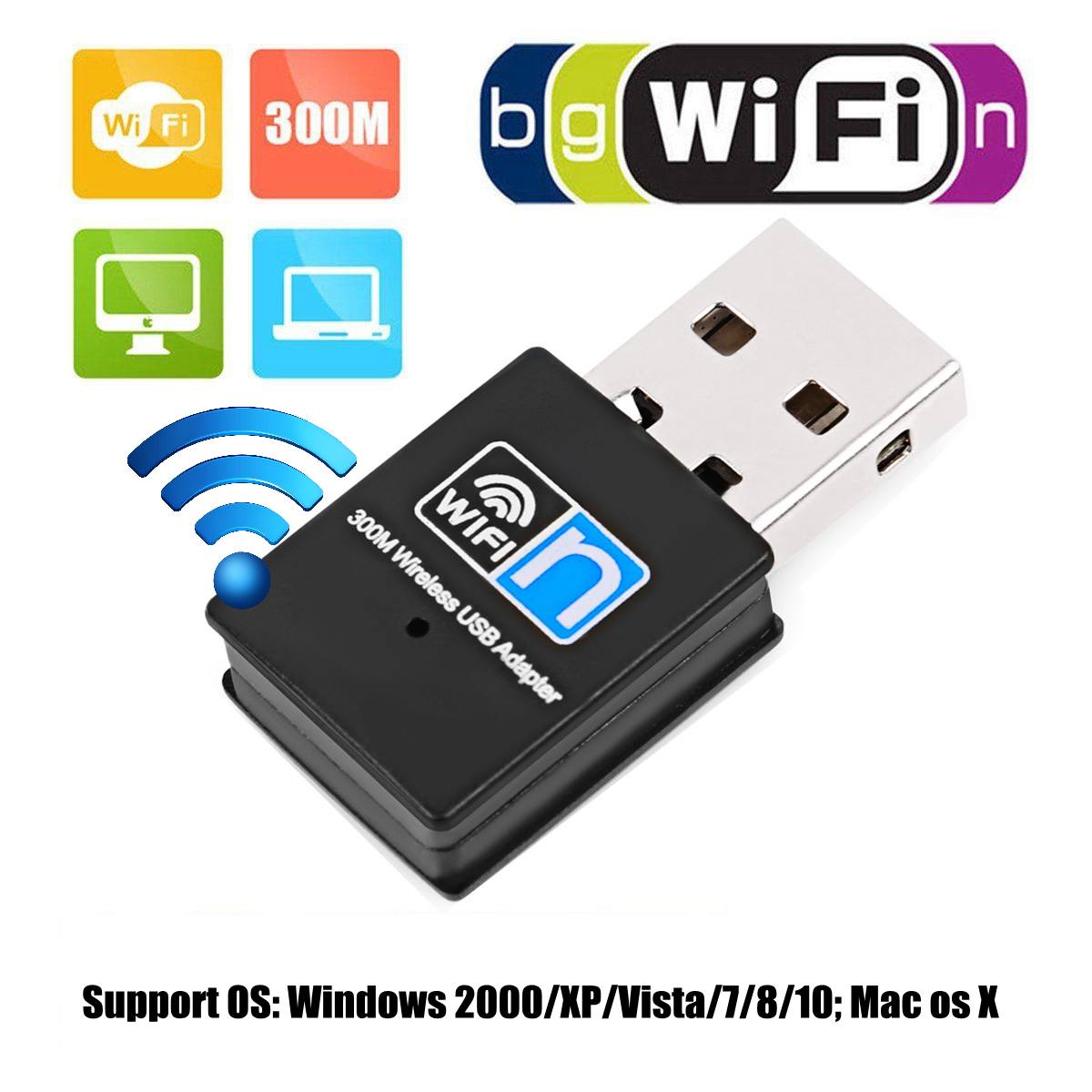 LEORY USB wifi adaptateur 802.11n 300Mbps wi-fi adaptateur Dongle réseau LAn carte Wifi récepteur cartes réseau