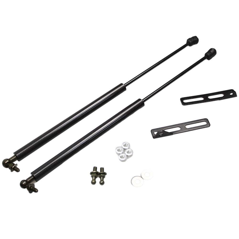 2pcs for Suzuki SX4 2007 for Suzuki Neo Baleno modify front bonnet hood Lift Supports Gas Struts Shocks damper absorber: black carbon fiber