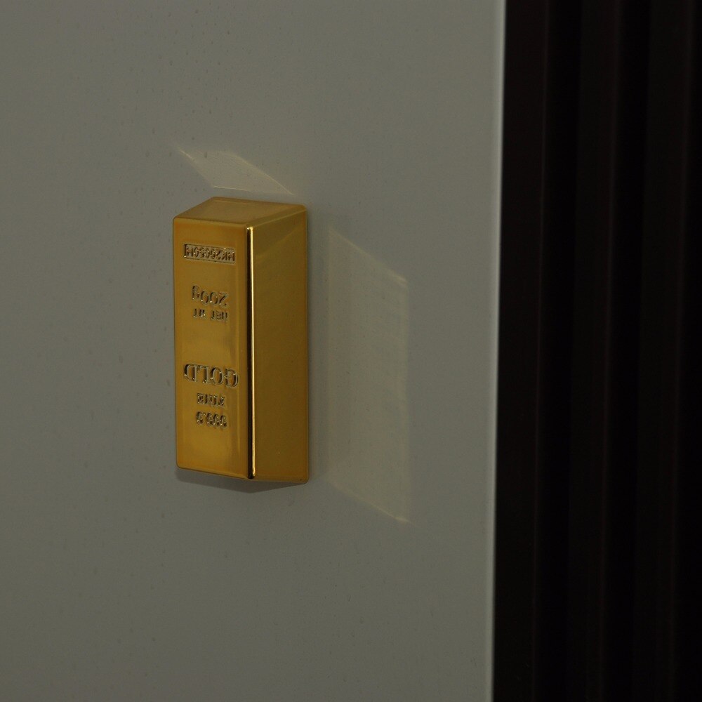 Guld mursten form harpiks køleskab magnet aftagelig køkken køleskab magneter magnet klistermærke håndværk børns boligindretning