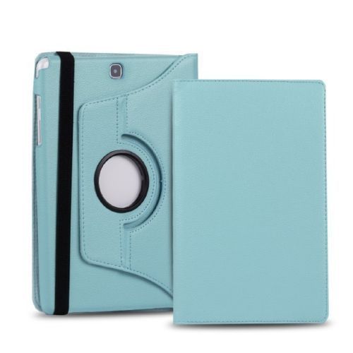 Rotating Case For Samsung Galaxy Tab A 9.7 inch SM-T550 SM-T555 SM-P550 SM-P555 tablet cover For Samsung Galaxy Tab A 9.7 case: Blue
