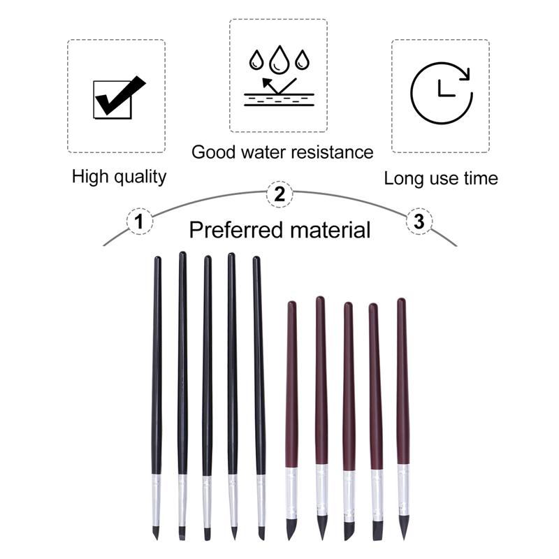 1 Set/10pcs Clay Sculpting Tools Silicone Carving Tool Set for DIY