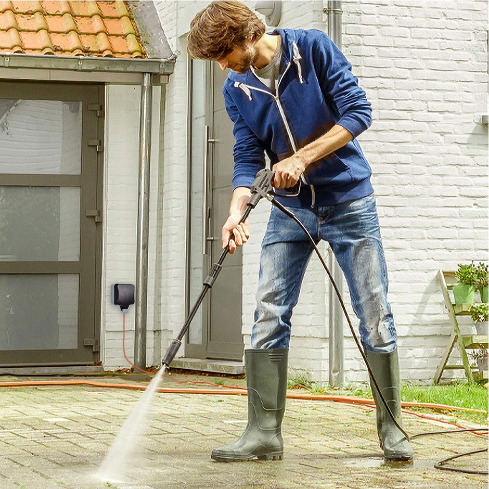 Rdxone 16A Waterproof Outdoor Outlet IP66 Weatherproof Wall Power Socket for Outdoor bathroom waterproof wall socket