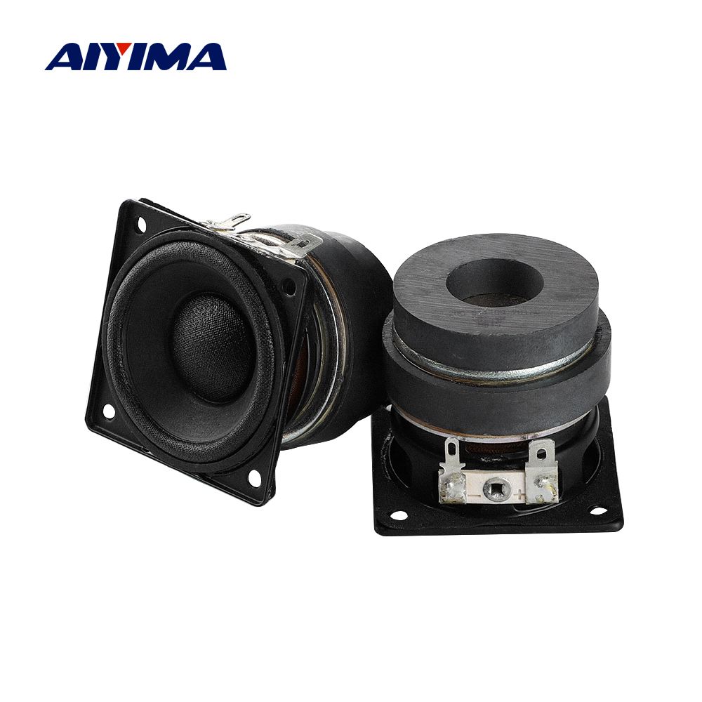 AIYIMA 2Pcs 2 Inch Full-range Mid-tweeter Speaker 8 Ohm 8W Sound Speaker Home Theater Audio Loudspeaker For Harman Kardon