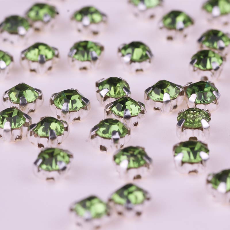 100 stk sten/strass krystal rhinsten glas syet rhinsten til tøj syet på rhinsten på tøj flatback rhinestone