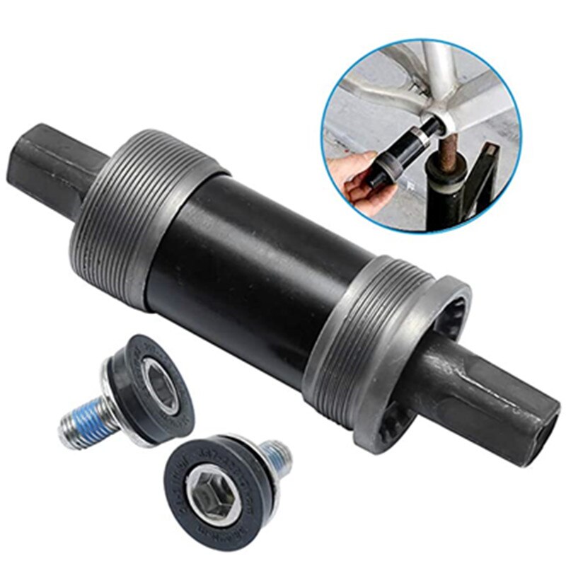 Vierkante Mountain Fiets Trapas 68*103 108 110 113 116 118 120 122 124 126 127Mm Road mtb Fiets Bb Sets As