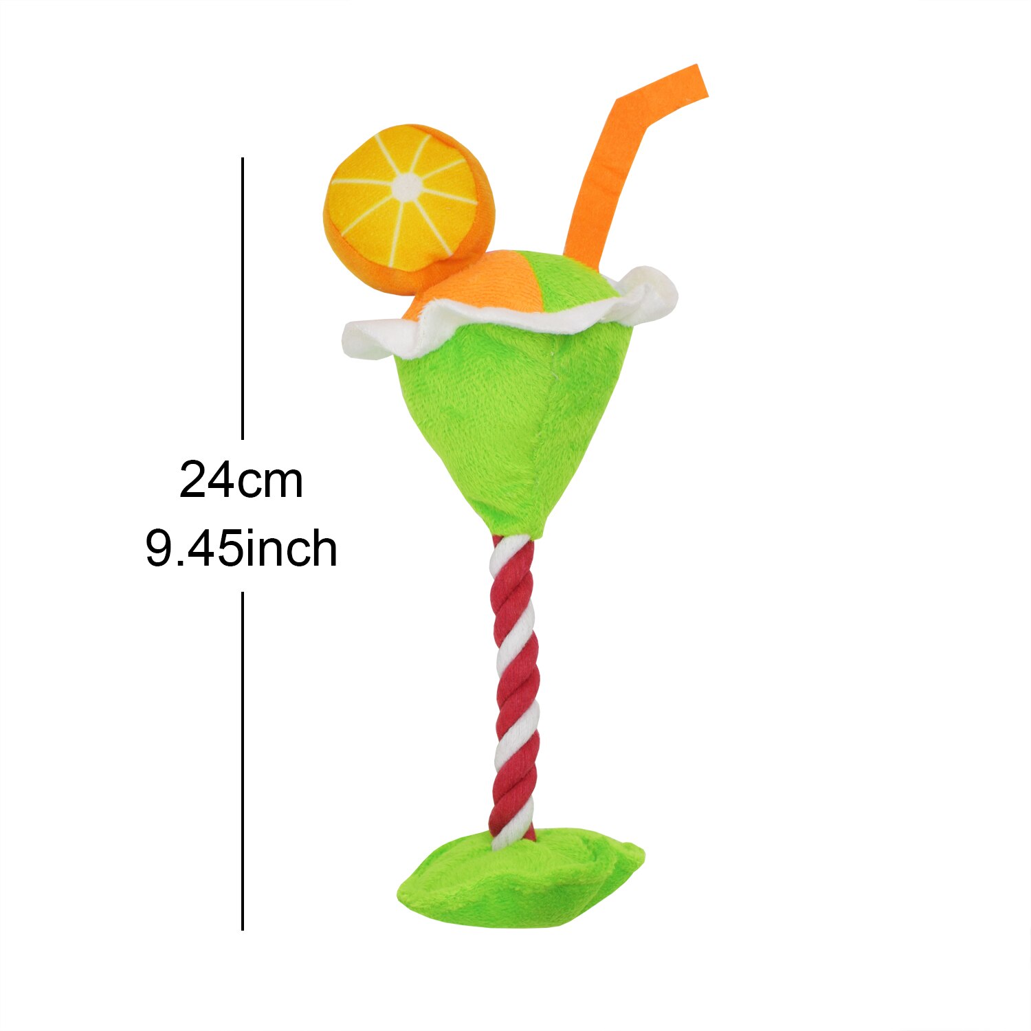 Wine Bottle Shape Squeaky Toy Dog Toys Cocktail Vodka Plush Filled Champagne Food Toys Bite-Resistant Pet Supplies: Green