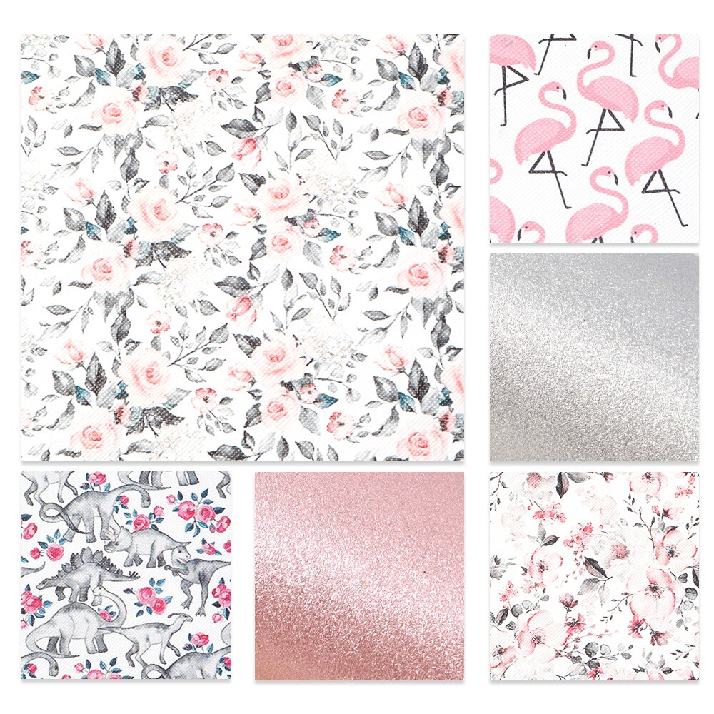 20*34cm 6pcs/set Sunflower Faux Leather Sheets in Crafts DIY Handmade Materials Leather Fabric for Bows,1Yc11396: 1089956001