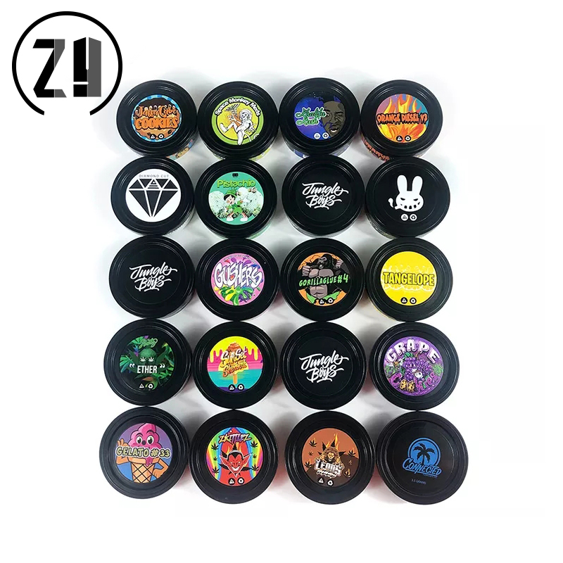 10/20pcs Boîtes de Conserve Avec Autocollant Pot De Stockage Boîte Conteneur Chroma Étiquette Auto-scellant Pressitin Couvercle En Métal