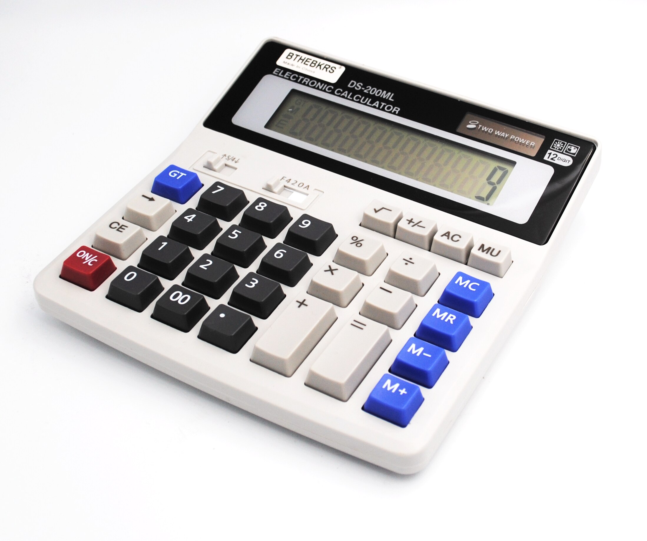 12 Digit Desk Calculator Large Buttons Financial Business Accounting Tool real big buttons for office school