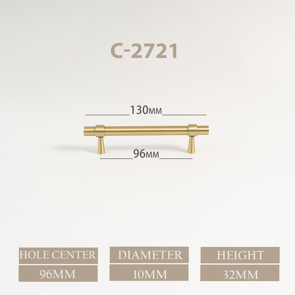 6,37'' massief messing knop en handvat T-vorm kast/boekenkast handgrepen satijn messing gouden lade pull Scandinavische meubelgrepen: TRANSPARENT