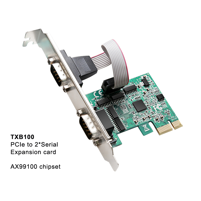 Pci express expansionskort pcie till seriell parallellport rs -232 seriell port com &  db25 skrivare parallellport lpt: Txb 100