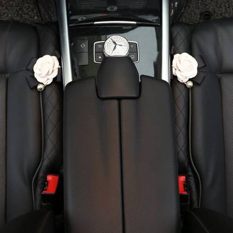 Universele Camellia Autostoel Gap Filler PU Lederen Auto Zetels Lek Stop Pad Zachte Padding Spacer Holster Voorstoelen Accessoires
