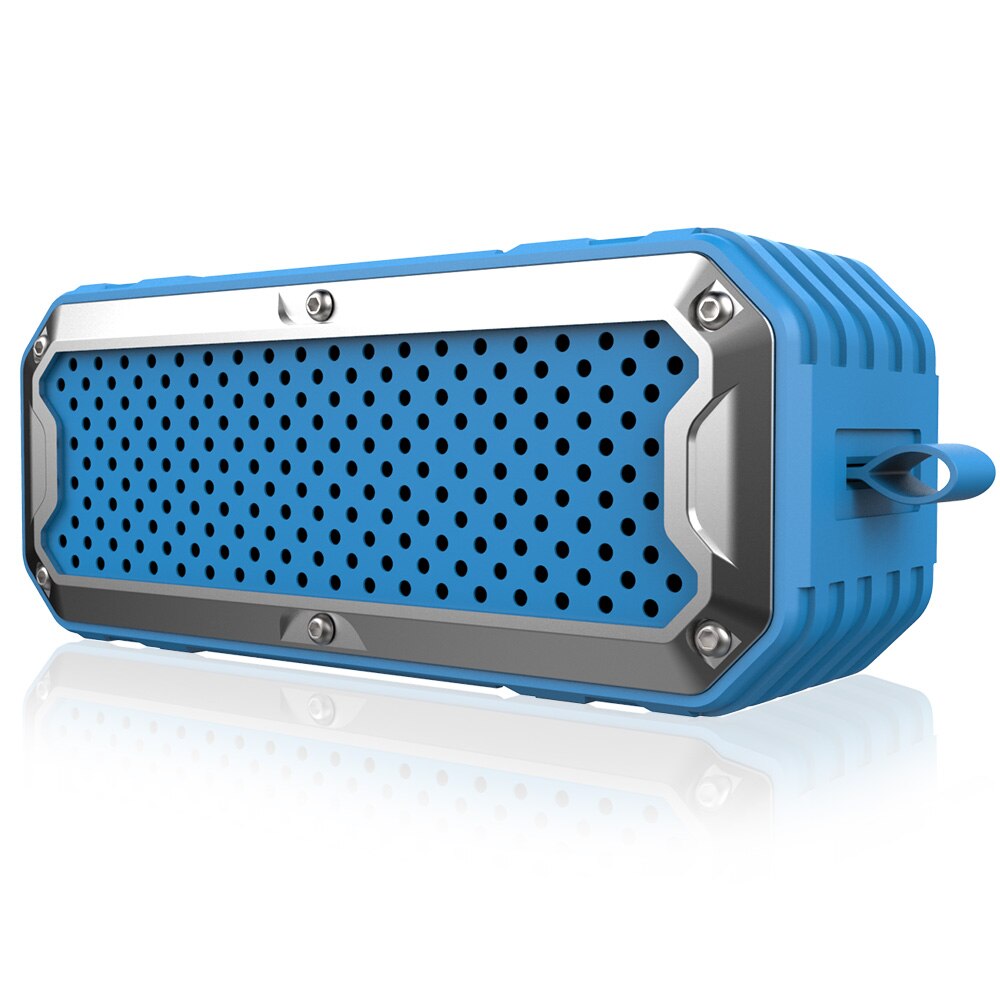 Ijveraar S6 Outdoor Stereo Bass Bluetooth Speaker Draadloze Subwoofer Aux Tf Card MP3 Spelen Met Microfoon: Blauw