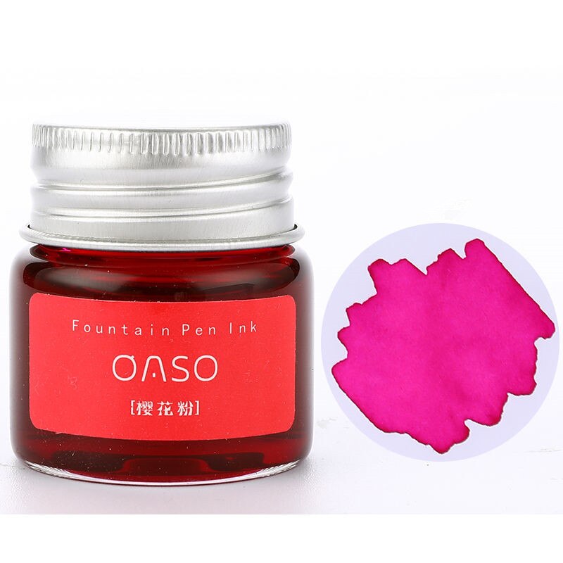 1pc 20ml Authentic Pure colorful ink without fountain pen ink pen nib ncomics refill Penna stilografica carbon pimio 03826: Pink