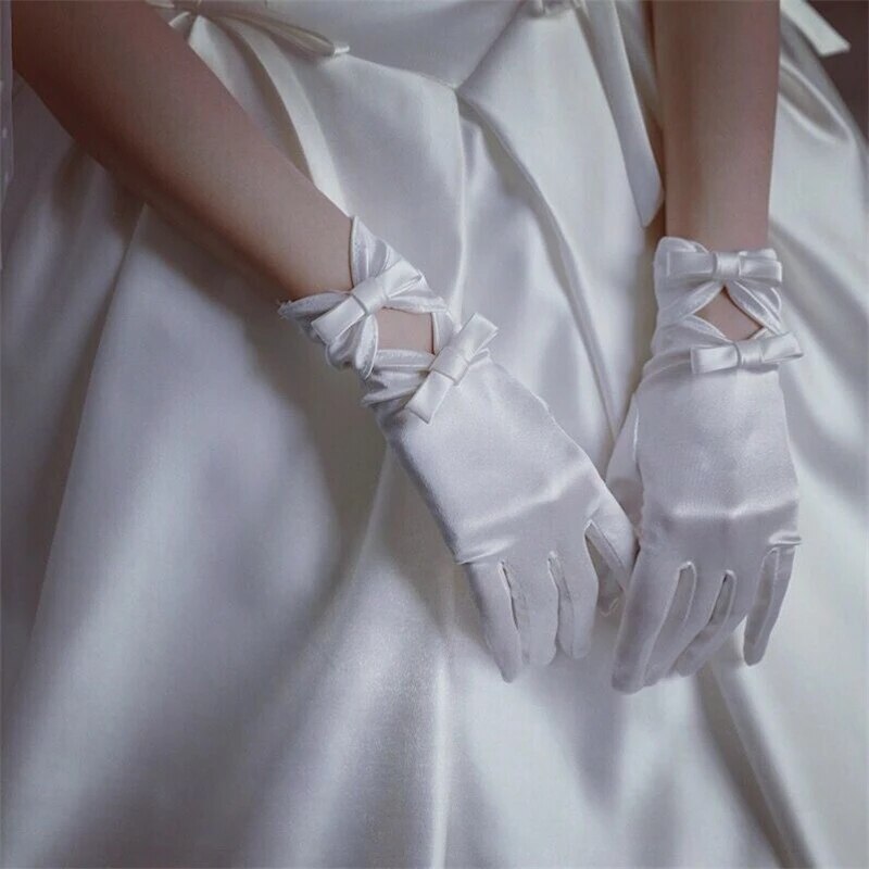 Gants De mariée courts, en dentelle rouge, sans doigts, accessoires De mariage, 15 pièces: 4
