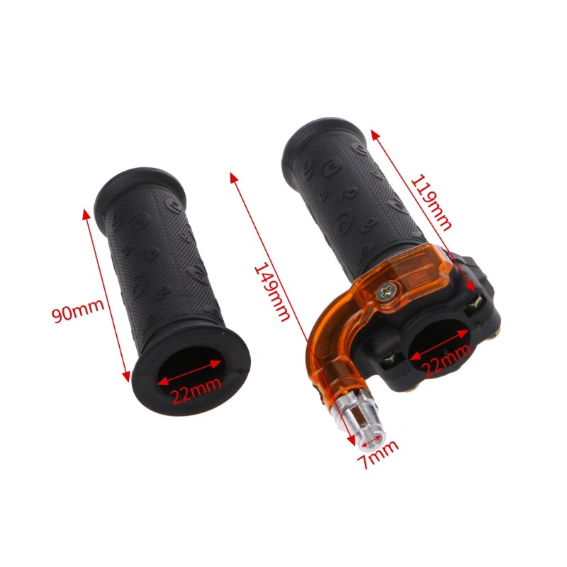 Twist Gasklep Gaspedaal Grip + Kabel Voor 47cc 49cc Mini Dirt Bike Quad Pocket