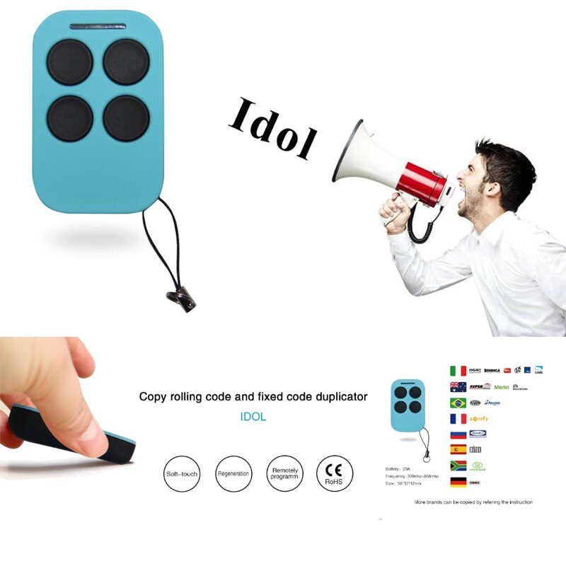 Universal Gate Garage Door Opener Duplicator Cloning Remote Control Idol