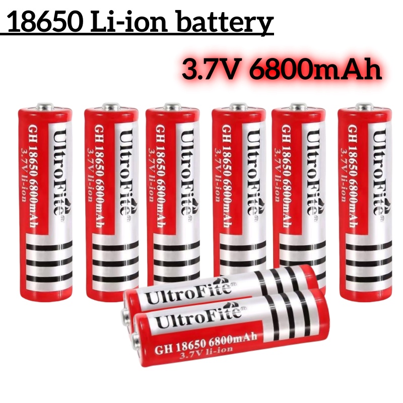 batterie au Lithium rechargeable 18650 de 3.7V 6800mAh pour la batterie de Litio de batterie de lampe de poche LED