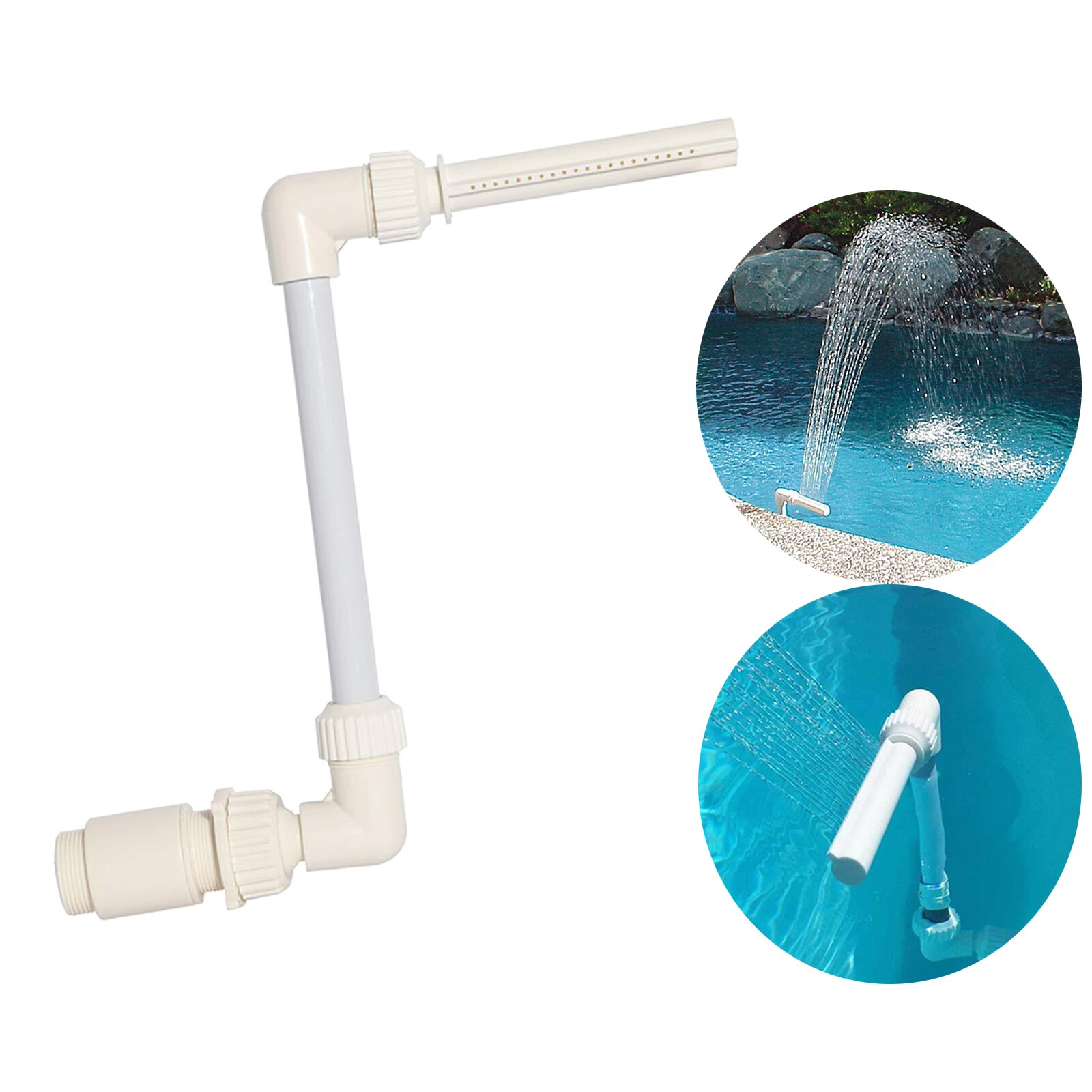 Pool Fountain Fun Water Sprinkler Above &amp; Inground Swimming Pool Waterfalls Spray Pond Decor