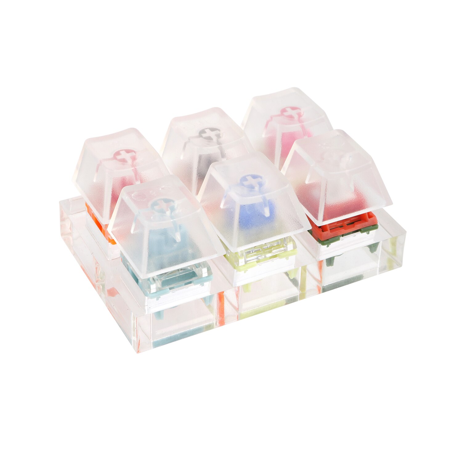 TTC Switches Keyboard Tester Kit Clear Keycaps Sampler PCB Mechanical Keyboard Translucent Keycaps Testing Tool