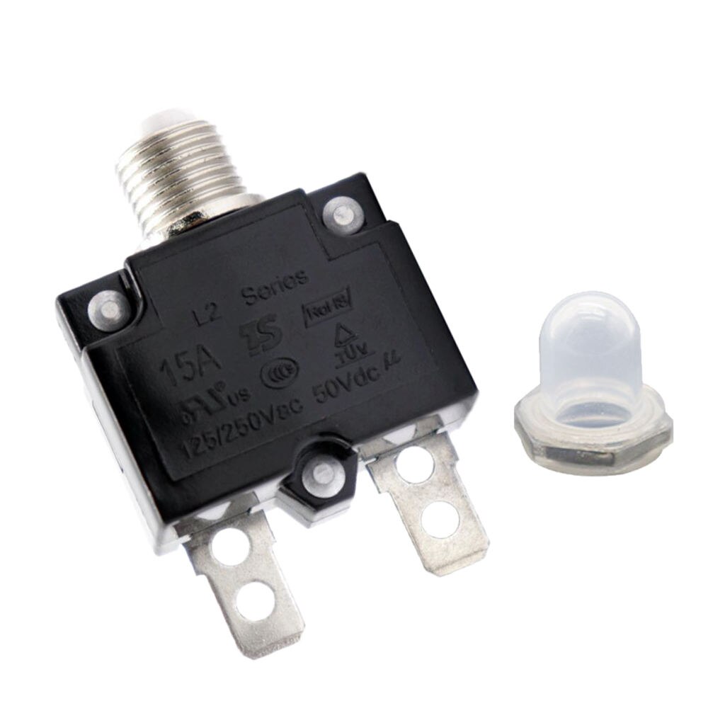 Disyuntor térmico de 15 amperios, interruptor Protector térmico para generador