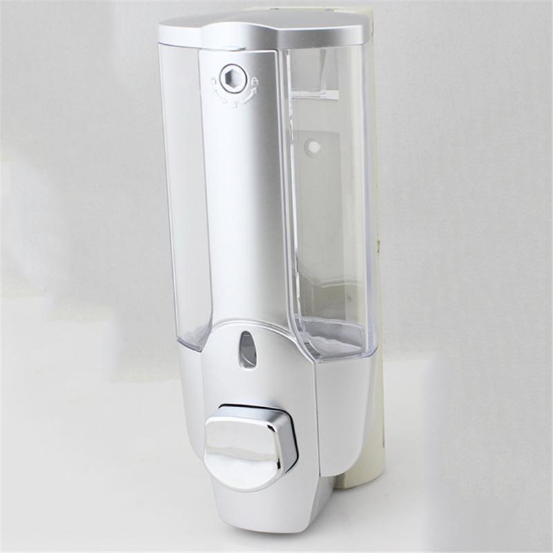 1PC Wall Mounted Soap Dispenser Suction Cup Hanging Bathroom Shower Shampoo Lotion Container Holder​ Soap Liquid Dispenser