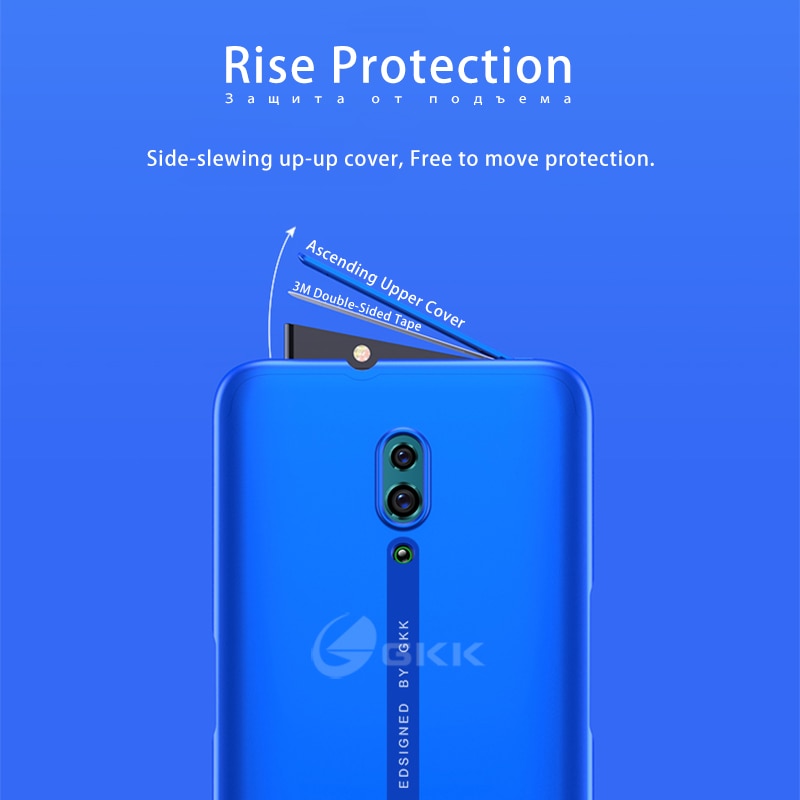 GKK Slim Original Case For OPPO Reno 2 ace Case 2 in 1 Full Protection Anti-knock Back Matte PC Cover for OPPO Reno 2 ace Coque