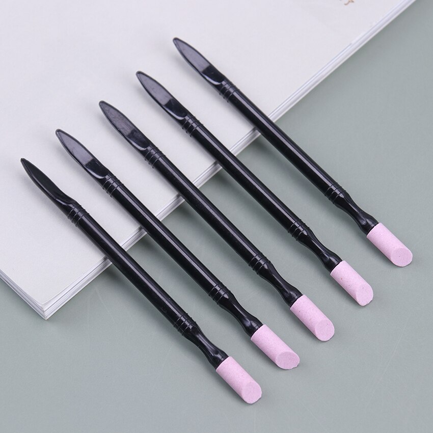 1PC Double-End Quartz tige de meulage ongles cuticule tentures peau morte poussoir tondeuse manucure Nail Art outil meulage tiges
