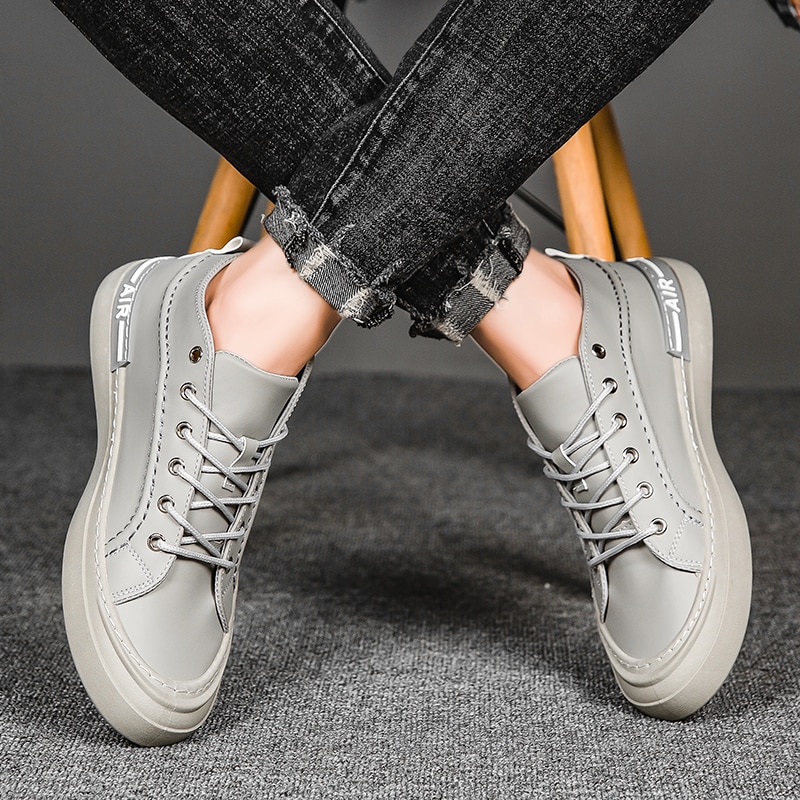 Canvas skor herr vår sommar fritid canvas skor för herr snörning plattor herr skor kör sneakers herr skor
