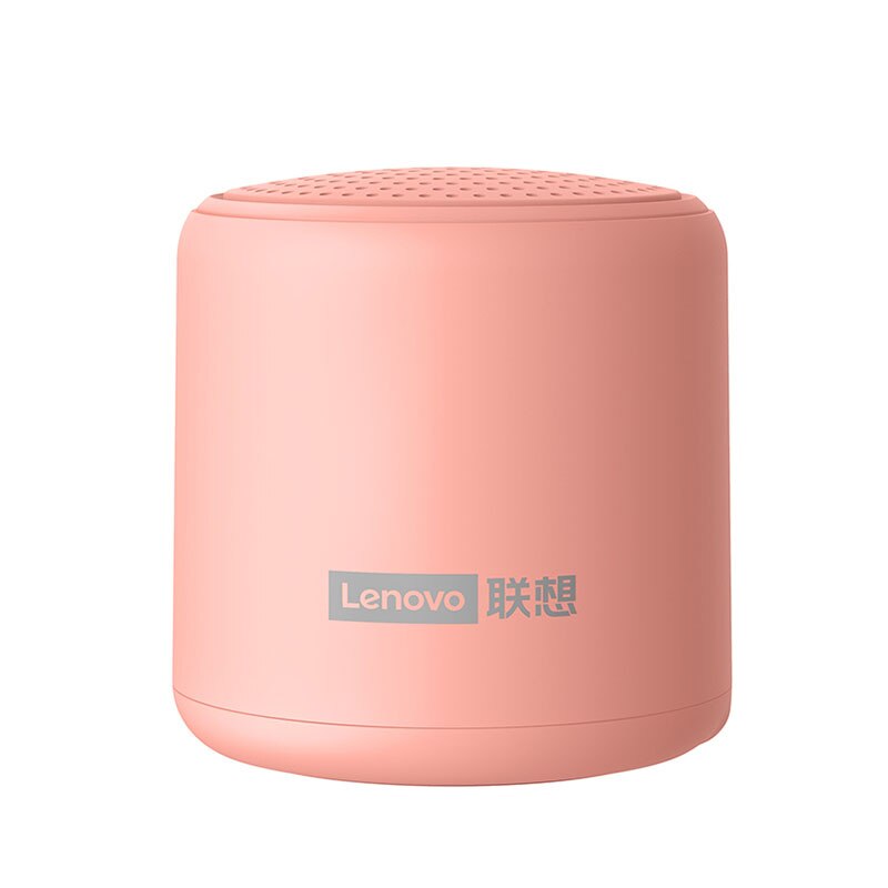 Altoparlante Wireless portatile Lenovo L01 TWS altoparlante compatibile Bluetooth Mini colonna Stereo Surround Bass Box Mic Music Sound: pink 1pc