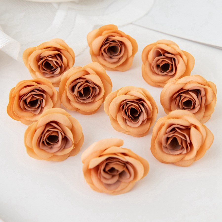 10 Stuks Zijde Kunstbloemen Rozen Hoofden Kerst Tuin Bogen Winkelcentrum Bruiloft Boeket Decoratie Diy Bloem Vaas Accessoire: Blauw