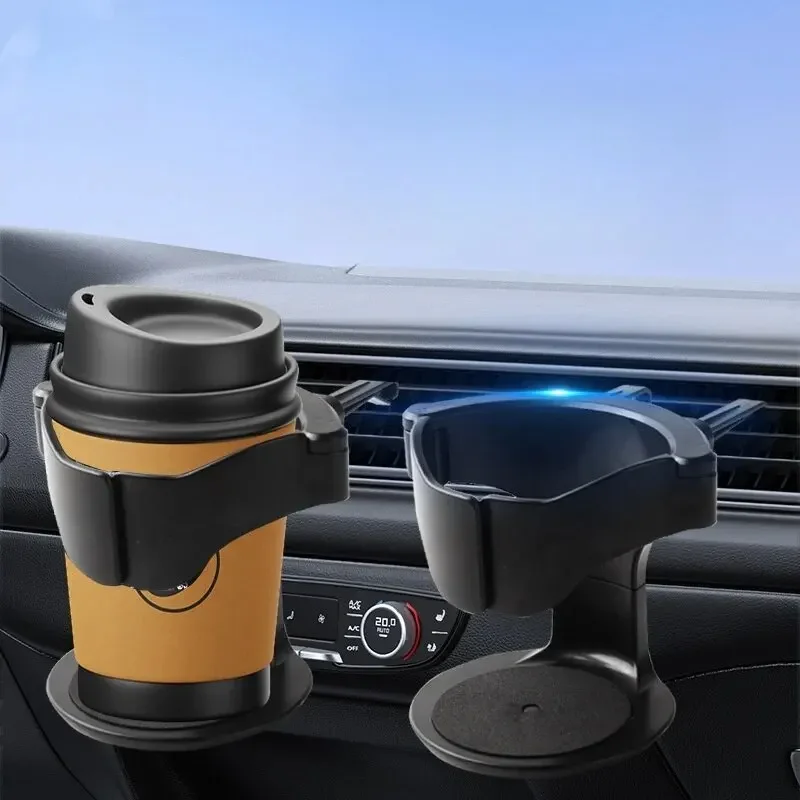 Auto Air Vent Drinkbeker Flessenhouder Auto Drinkrek Stand voor waterflessen en asbak Multifunctionele auto koffiekophouder: Default Title