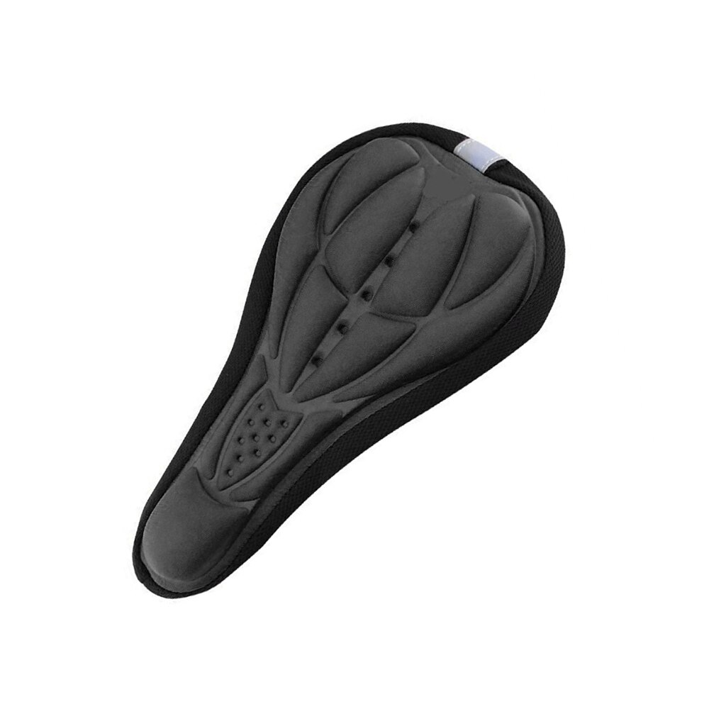 Fundas para asiento de bicicleta, funda de cojín blanda 3D de esponja de alto rebote, almohadilla de protección para deportes de bicicleta al aire libre: Black