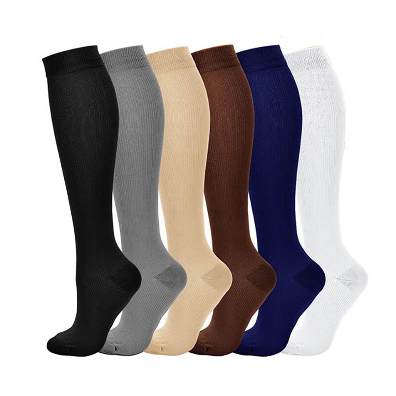 29-31CM Thigh-High Compression Outdoors Stockings Pressure Nylon Varicose Vein Stocking Travel Leg Relief Pain Support Stocks
