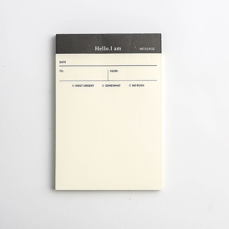 Cuaderno de Plan de día para estudiantes, libreta de papelería, notas puede rasgar, horario de oficina de negocios, libro de 52 hojas, libros de mensajes, planificador diario, 1 unidad