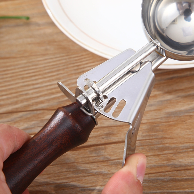 Ice Cream Scoops with Trigger Stainless Steel Cookie Scoop for Baking Cookie Ice Cream Cupcake Muffin Meatball S/M/L