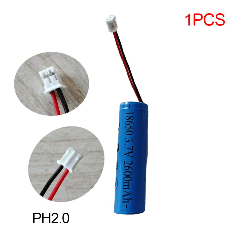 1S1P 18650 wiederaufladbarer Lithium-Akku, 3,7 V, 2600 mAh, geeignet für elektrische Zahnbürste, Bluetooth-Lautsprecher, 3 7 V wiederaufladbar: Lila