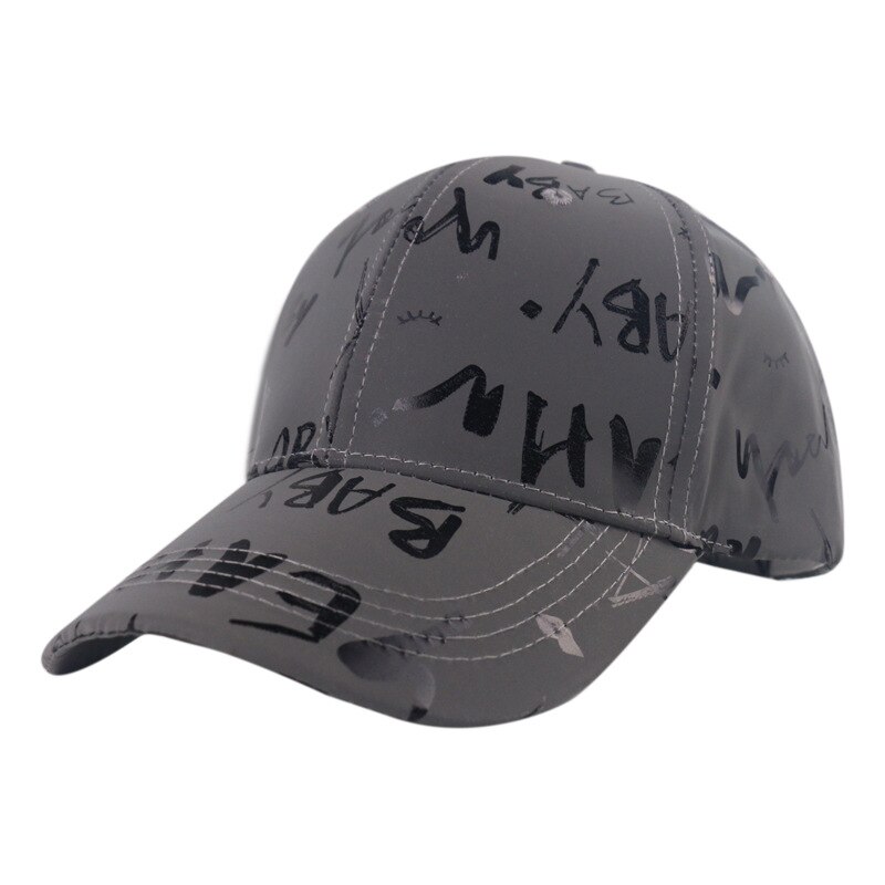 Men Reflective Night Running Baseball Cap Women Outdoor Sports Graffiti Fisherman Empty Top Hat Boy Girl Hat Sunscreen Hat: Baseball3B / Adult