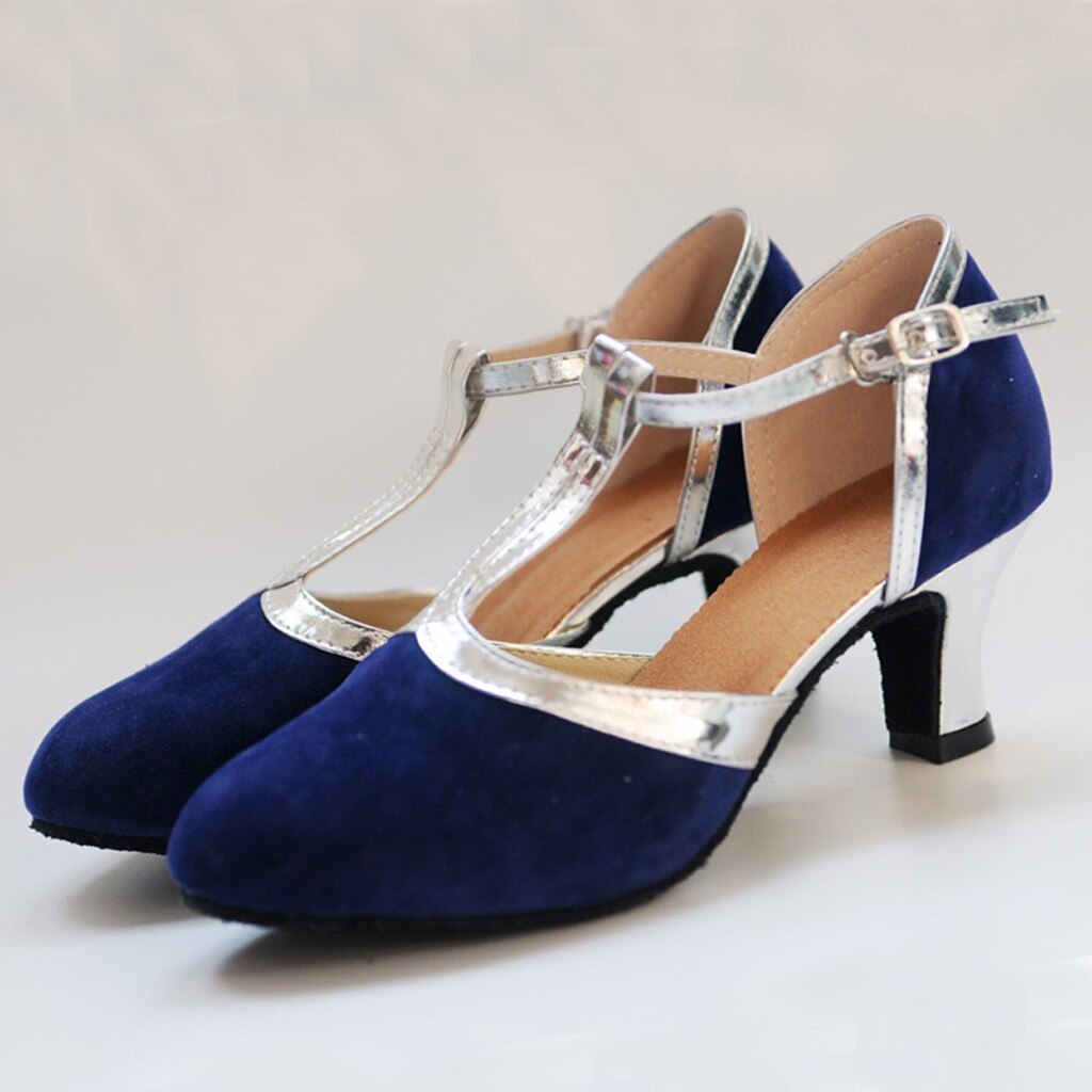 Women's Ballroom Tango Latin Salsa Dancing Shoes Sequins Shoes Social Dance Shoe Leisure Wild Comfortable Early Spring