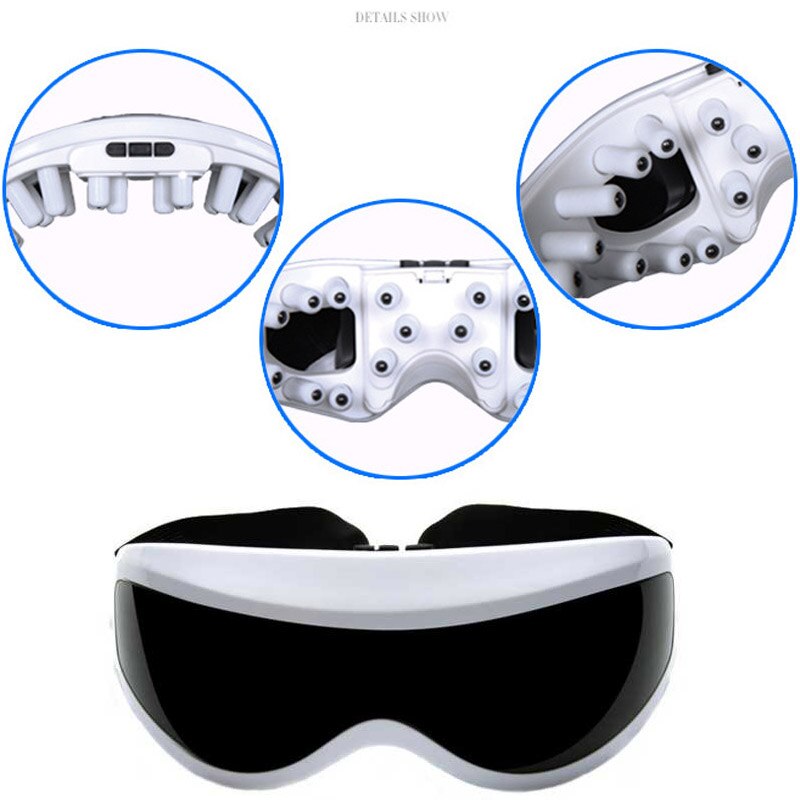Masque électrique pour les yeux, soins de santé, masseur, lunettes, délicat, , pour la relaxation, soulage la Fatigue, Massage du front