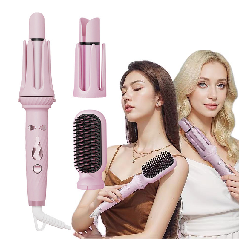 3-IN-1 Dual Purpose Negatieve Ionen 28mm/32mm Automatische Haar Krultang Verwarming Steil Haar kam Elektrische Keramische Curling Haar Stok