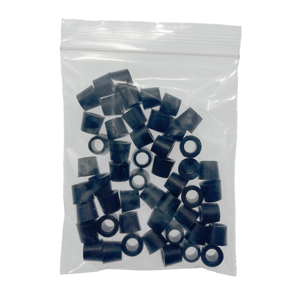 50pcs, air conditioning 1/4'' Charging Hose,1/4'' 5/16'' 3/16'' Valve Gasket, Manifold Repair Seal Kit Replacement,: black