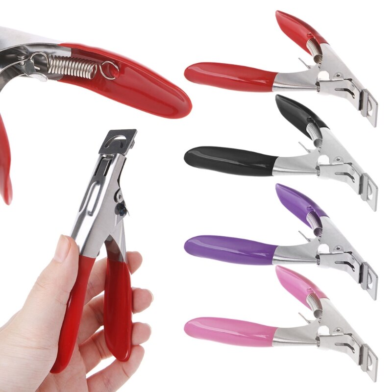 Pro Rvs Acryl UV Gel Valse Nagel Rand Manicure Cutter Clipper Tool