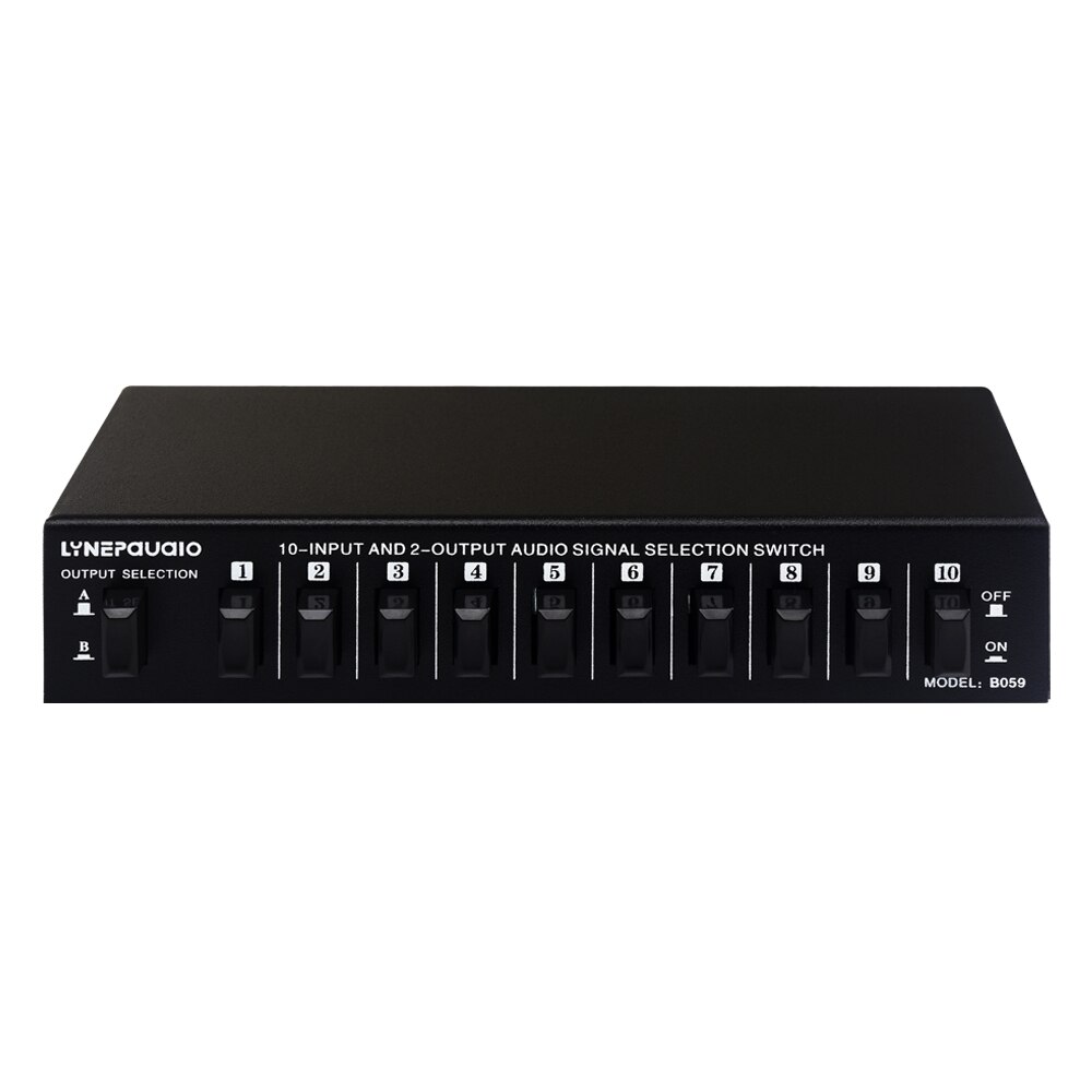 10-in 2 oder 2-in 10-out audio signal auswahl switcher&#39;s audio switcher&#39;s lautsprecher switcher&#39;s zwei-weg schalter RCA interface