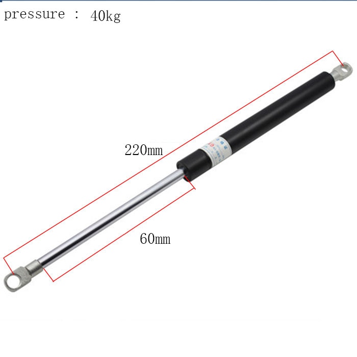 220mm central distance, 60 mm stroke,400n pneumatic Auto Gas Spring, Lift Prop Gas Spring Damper