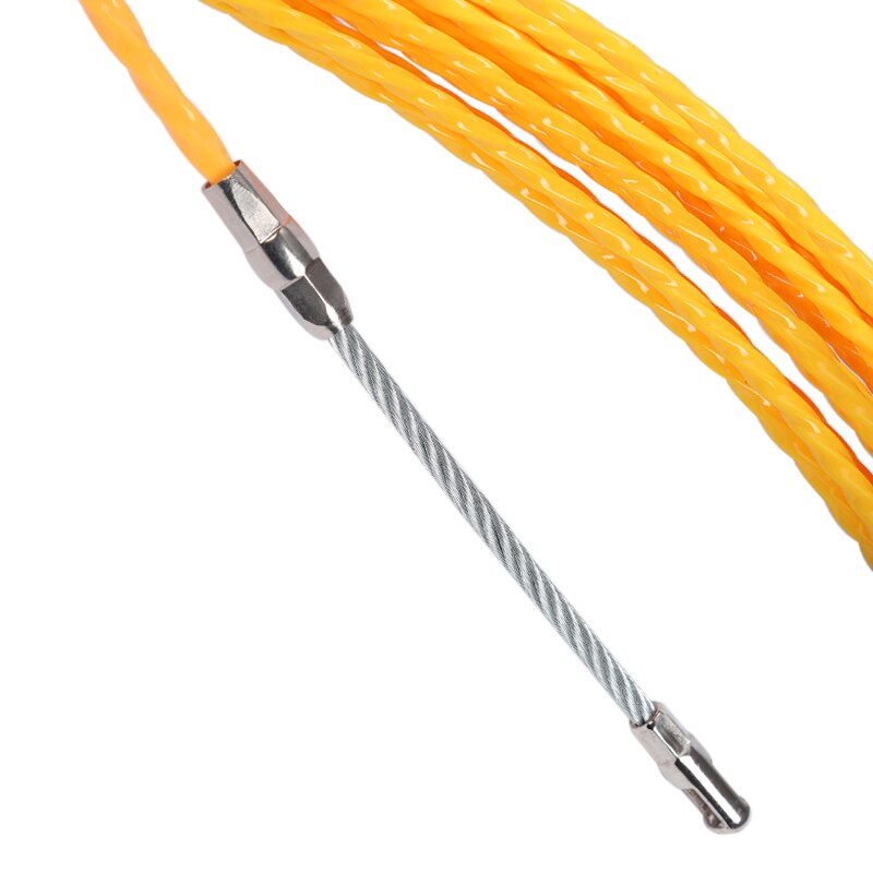 Dia.3/4/5mm Cable Puller Fish Tape Reel Puller Fiberglass Metal Wall Wire Conduit For Telecom Electrical Wall Wire Conduit Tool