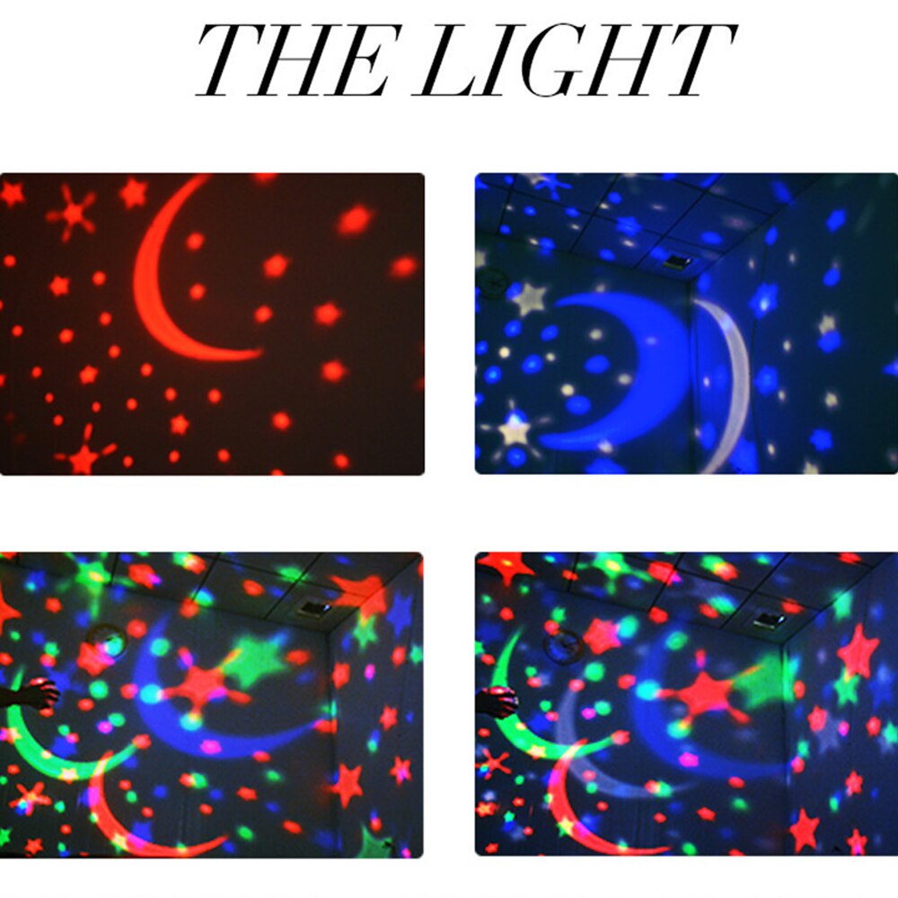 LED Night Light Projector Spin Starry Sky Star Ocean World Master Rotating Children Kids Baby Sleep Romantic USB Lamp Projection