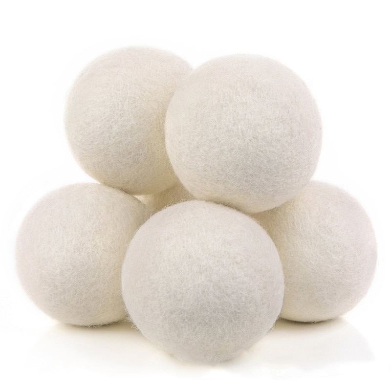 3Pcs Laundry Balls Reusable Wool Dryer Ball for Washing Fabric Clothes Softer Laundry Cleaning Ball Tumble Dryer