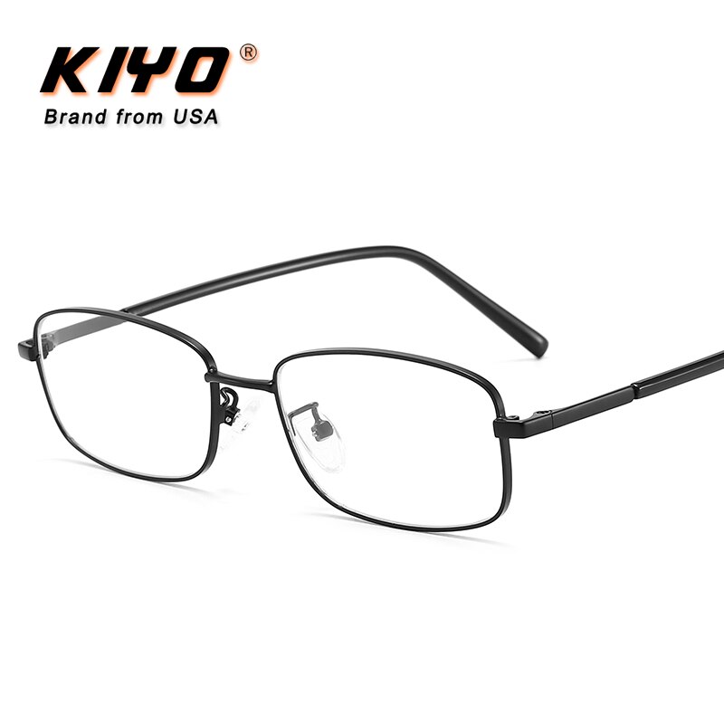 Kiyo merk dames heren anti-blauw licht optisch montuur metalen brilmonturen vierkante bril brillen 9647
